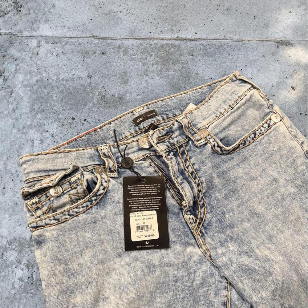 Y2K True Religion Geno Acid Wash Jeans – Men’s 33